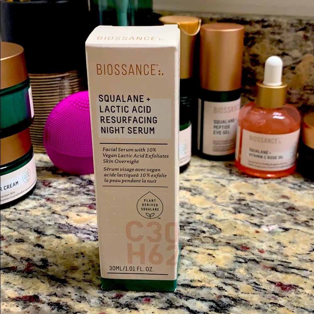 Biossance Squalane + Lactic Acid Night Serum